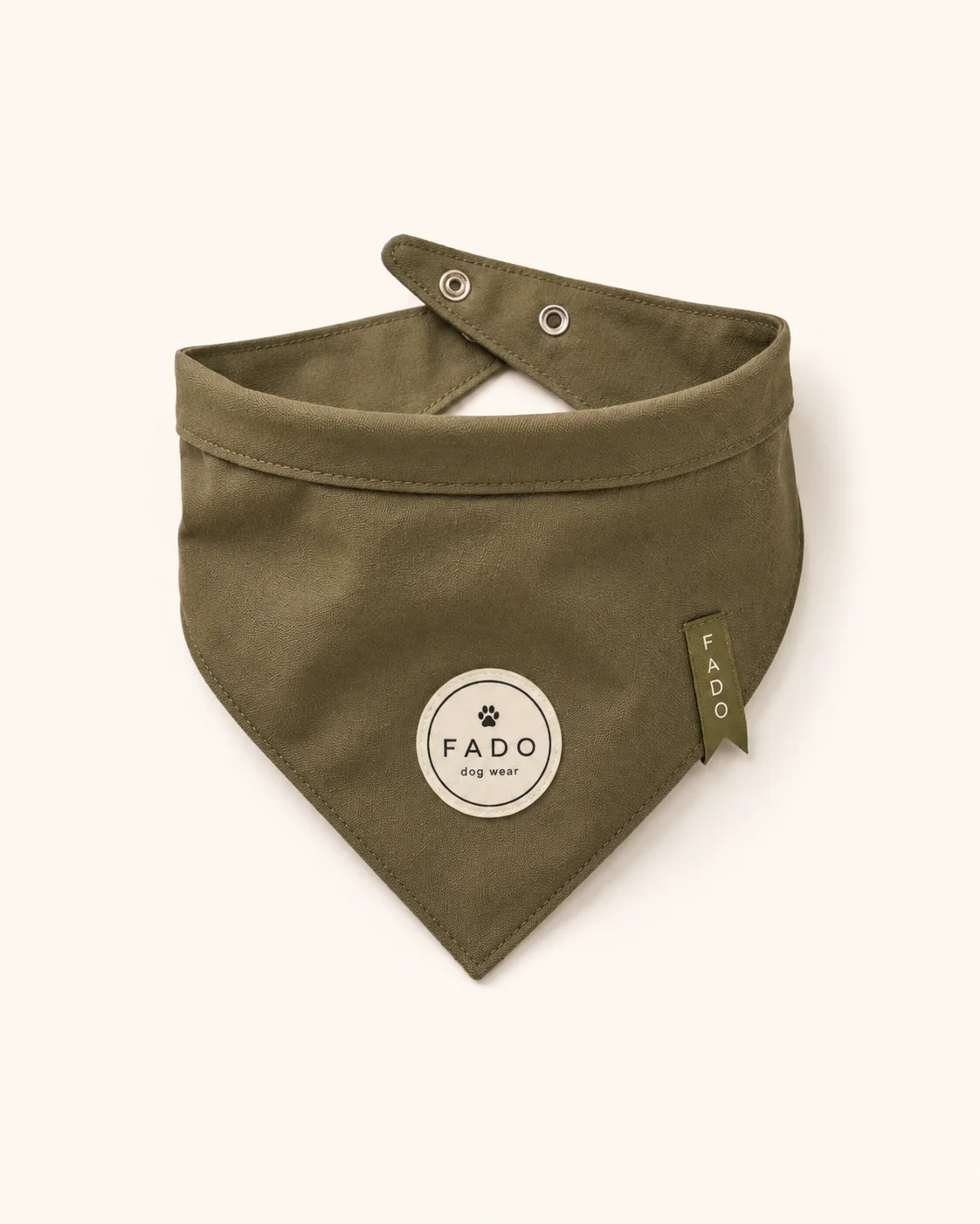 Oliwkowa chusta FADO dog wear jako produkt